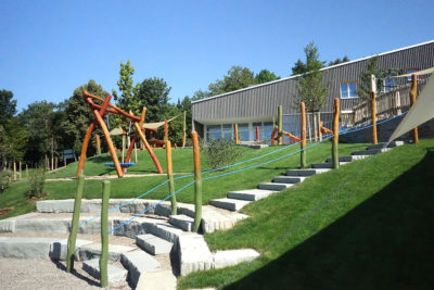 Außenansicht Spielplatz - Kita St. Blasius in Altusried