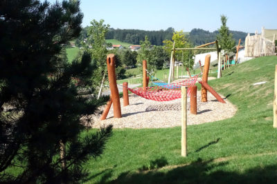 Außenansicht Spielplatz - Kindergarten St. Blasius in Altusried