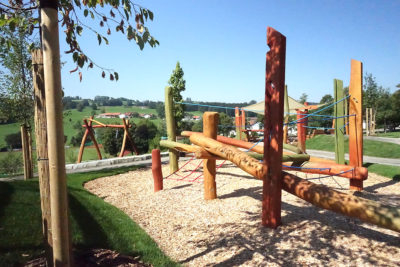 Außenansicht Spielplatz - Kita St. Blasius in Altusried